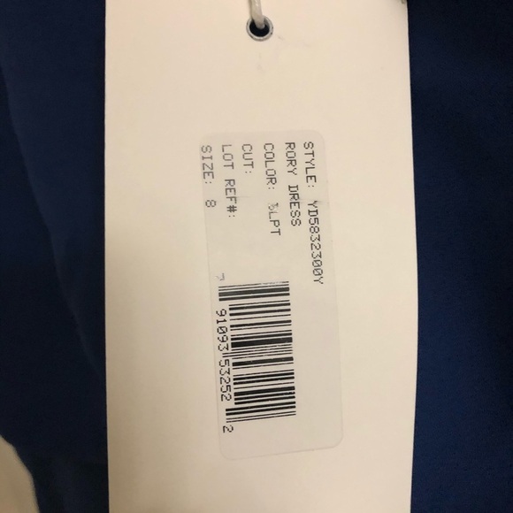 New Likely Royal Blue Rory Choker Neck Dress Med - Picture 4 of 6